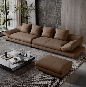 <span class=keywords><strong>Canapé</strong></span> <span class=keywords><strong>3</strong></span> <span class=keywords><strong>places</strong></span> Yifan italien de style Bauhaus moderne Chesterfield réglable en cuir véritable noir de luxe pour salon et bureau - Product Image 2