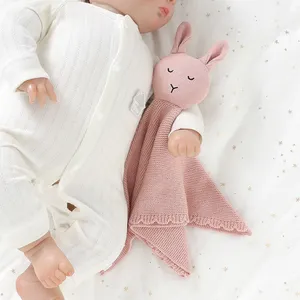 Mimi xiong Neuankömmling Hot Selling Neugeborenes Baby Bio-Baumwolle Häkeln Weiche Sicherheits decke Niedliche Tierhase Säuglings decke