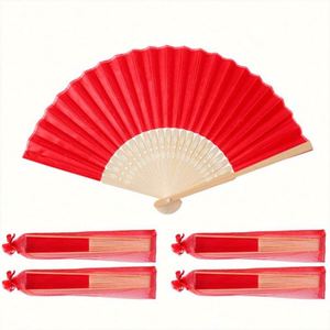 Abanico Plegable Personalizado de Color Sólido para el Verano, Arte Folclórico, Decoración del Hogar de Bambú, Tallado, Regalo para Bodas, Fiestas y Bailes, Estilo Impreso - Product Image 6