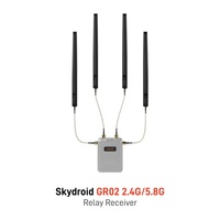 Répéteur Skydroid GR02 à large plage de tension 7.2-72V 2.4GHz 5.8GHz, prolongateur d'unité aérienne FPV pour l'agriculture