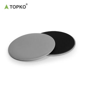 אימון פונקציונלי מותאם אישית בסיטונאי TOPKO AB מחוון כפול דיסק הזזה מחוון נעלי בית נעלי כושר ציוד כושר PU מחוון - Product Image 3