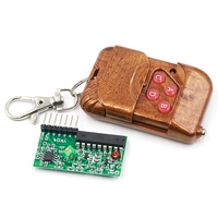 Kit de Control Remoto Inalámbrico de 4 Canales 2262/2272, Placa Receptora M4 Sin Bloqueo con Control Remoto Inalámbrico de 4 Teclas