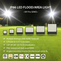 Projecteurs LED extérieurs étanches IP66 CGT Power CCT sélectionnables 300W 200W 150W 100W, lampes de sécurité lumineuses pour extérieur