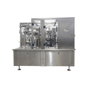 Automatic 8 Station Rotary Plastic Wrapping Filling <b>Machine</b> for Granule Premade Pouch Doypack for Nuts Snacks <b>Candy</b> Seeds - Product Image 1