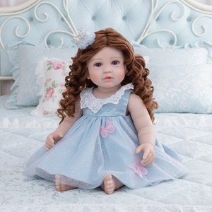 Yeezwood Nouvelles poupées 55 cm Poupée bébé reborn en silicone pleine longueur Jouet réaliste Bébé nouveau-né en silicone souple Poupée reborn pour fille - Product Image 4