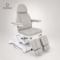 Table de massage électrique pliable moderne en cuir PU DN White à 5 moteurs pour salon et clinique, spa, beauté, tatouage, studio de cils