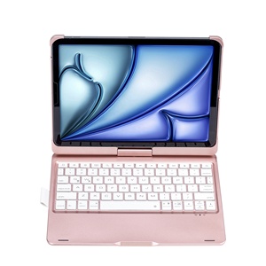 WITSPAD F11AS ทัชแพดขนาดเต็ม RGB แบ็คไลท์ 360 องศา หมุนได้ คีย์บอร์ดไร้สาย USB-C พร้อมเคสสำหรับ <span class=keywords><strong>iPad</strong></span> 10.9 นิ้ว/<span class=keywords><strong>Pro</strong></span> 11/Air 11 นิ้ว - Product Image 3