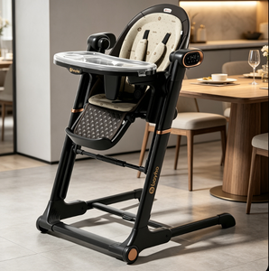 <span class=keywords><strong>Chaise</strong></span> haute pour bébé à usage domestique pour les tout-petits de moins de 2 ans, hauteur réglable, dossier inclinable, siège de repas confortable et rembourré - Product Image 2