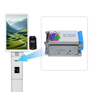 Imprimante de reçus intégrée Machine papier thermique grand rouleau seau <span class=keywords><strong>Auto</strong></span> Cutter couleur Android facture impression de billets caisse enregistreuse - Product Image 2