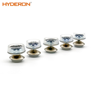 Hyderon Transparent Covered Round Tube <b>Universal</b> Feet With Spring Loaded <b>Plugs</b> Adjustable Furniture Hardware Accessories - Product Image 5