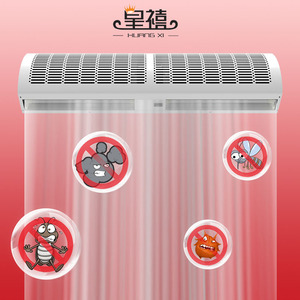 1.5m yüksek performanslı kapı hava bariyeri çapraz akış kapı hava perdesi güçlü rüzgar restoran 10 tam Metal gövde 220V 50-60hz - Product Image 3
