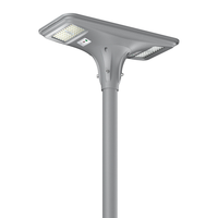 Lampe solaire de jardin extérieure 100W, IP65 étanche, tout-en-un, 160Lm/W, lampadaire solaire efficace avec détecteur de mouvement