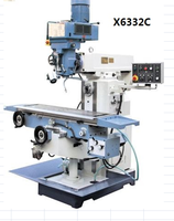 Fraiseuse à tourelle X6332B de haute précision Manuel 5H avec moteur à noyau Capacité d'usinage automatique à usage intensif