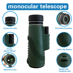 80 * <span class=keywords><strong>100</strong></span> 고출력 단안 망원경 성인용 야외 캠핑 조류 관찰 축구 경기 사냥 고품질 망원경 - Product Image 6