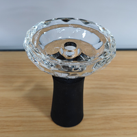 (Conception différente) bol en silicone pour narguilé de qualité supérieure bol en silicone pour shisha bol en silicone bon marché avec cendrier à tête en verre