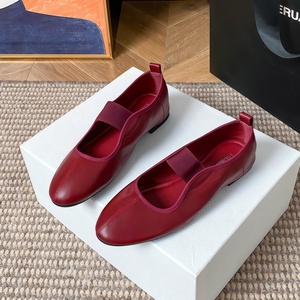Chaussures plates Mary Jane de luxe pour femme, style Yixinda Grape Mom, à bout rond, avec bande élastique, confortables, couleur unie, collection <span class=keywords><strong>Printemps</strong></span> - Product Image 5