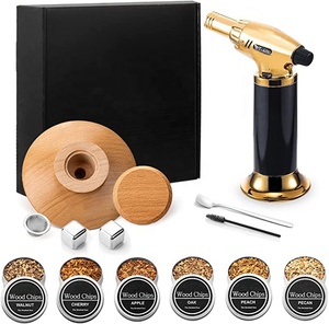 Kit de ahumador de whisky de regalo del Día del Padre personalizado, herramienta de ahumador de madera, Kit de ahumador de bebida antiguo con astillas de madera, encendedor de antorcha - Product Image 4