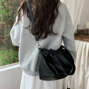 Moto Biker Tote Bag Black Horizontal <b>Square</b> Zipper Closure Water Resistant Everyday Use Shoulder Crossbody Bag - Product Image 2