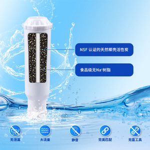 Cartucho de Filtro de Agua para Cafetera Yuanda Health CMF003 50.8mm x 172.7mm Descloración Compatible con Claris Krups Gaggenau - Product Image 3