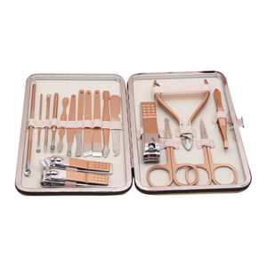 <span class=keywords><strong>Set</strong></span> per <span class=keywords><strong>Manicure</strong></span> in oro rosa Kit tagliaunghie 7 pezzi strumenti professionali di bellezza <span class=keywords><strong>Pedicure</strong></span> strumenti per la cura personale Nail Cutter <span class=keywords><strong>Set</strong></span> - Product Image 3