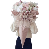 Papier d'emballage dégradable pour bouquet de fleurs Papier d'emballage pour décoration de cadeaux en filet