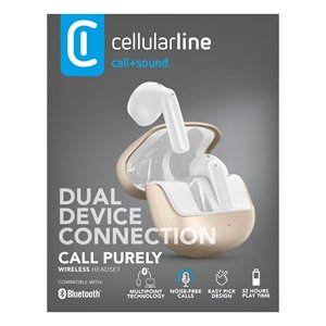 Écouteurs micro Bluetooth CALL PURELY Tws Blanc et Or BTPURETWSH - Product Image 2