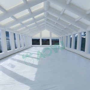 AOYU Grande tente gonflable carrée blanche en tissu PVC pour structure de bâtiment à lumière LED Air <span class=keywords><strong>Cube</strong></span> pour mariage, facile à gonfler et à installer - Product Image 2