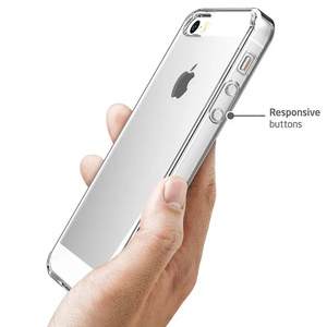 Custodia per <span class=keywords><strong>iPhone</strong></span> SE <span class=keywords><strong>5S</strong></span> 5 in TPU <span class=keywords><strong>Silicone</strong></span> Resistente Trasparente Morbida per APPLE <span class=keywords><strong>iPhone</strong></span> SE <span class=keywords><strong>5S</strong></span> 5 <span class=keywords><strong>Cover</strong></span> Protettiva Posteriore - Product Image 3