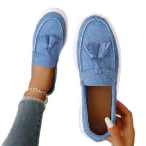 IStapromo Gifts Mocassins à pampilles pour femmes, chaussures plates à enfiler, bout rond, décontractées, pour la marche, toutes saisons - Product Image 2