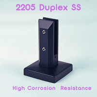 Colliers de serrage en acier inoxydable 2205 modernes et réglables à faible coût pour garde-corps en verre, balcons, rampes d'escalier et rampes de terrasse