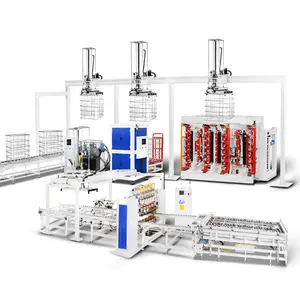 Machine de soudure tubulaire de maille de réservoir d'IBC, soudure de cadre d'ibc, chaîne de production automatique de cadre de réservoir d'ibc