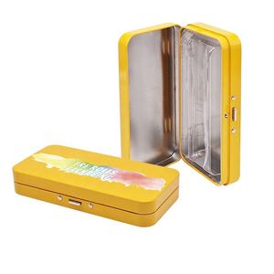 Food Grade Cr <b>Lock</b> Child Proof Tin Metal <b>Box</b> Rectangle Hinge Lid Child Resistant Tin Can <b>Box</b> Metal Container Tin Can <b>Box</b> - Product Image 5