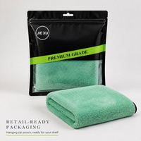 Serviette de séchage pour voiture en microfibre pelucheuse 1200 GSM, super absorbante, en polaire corail, sans bords, chiffon de lavage pour detailing automobile, sans peluches