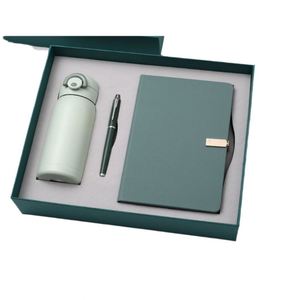 Custom Green Leather Note Book Corporate Gift Set Refill Notepad Wholesale Promotional Business Gift Items <b>Notebook</b> With Pen - Product Image 5