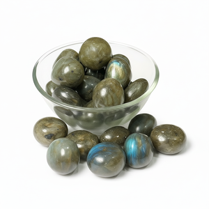 Increíble calidad Natural labradorita piedras preciosas caídas amor Feng Shui cristal llamativo pulido tallado exportación al por mayor - Product Image 1