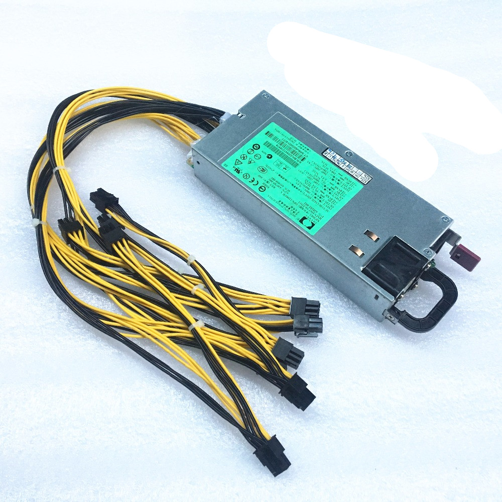 Серверный блок питания DPS-1200FB в 438202-001 аккумулятор большой емкости 12В 1200 Вт добыча источник питания