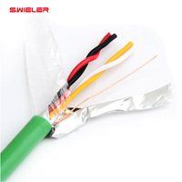 Cable KNX de 4 Conductores, Par Trenzado, 2x2x0.8mm, Cobre Puro, Cubierta Libre de Humo y Halógenos, para Domótica y Edificios Inteligentes, Cable Bus KNX EIB