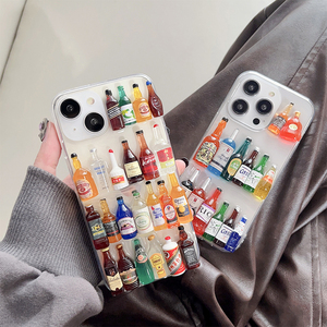 Funda de Teléfono 3D con Diseño de Botella de Cerveza para iPhone 16 Pro Max 15 Plus 11 13 12 14 Plus, Funda Protectora Antigolpes Modelo 17 Pro Max XS, Diseño Personalizado - Product Image 2