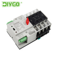 DIY GO EWelink 2P 4P WIFI Smart ATS Minuteur 220V Commutateur de transfert automatique double alimentation Télécommande sans interruption 125A