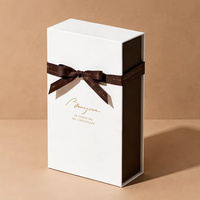 Boîte d'emballage magnétique écologique pour macarons au chocolat, boîte en carton personnalisée pour les aliments sucrés, boîte cadeau pour biscuits, boîtes à noix