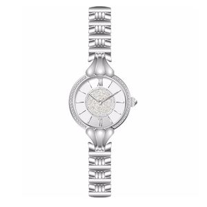 Montre pour femme personnalisée OEM, nouvelle montre ronde de 23 mm avec diamants, boîtier et bracelet en acier inoxydable 316L, montre à quartz japonaise fine pour femmes - Product Image 3