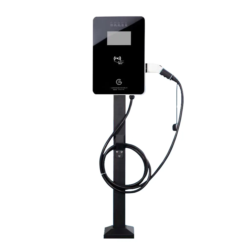 Type 2 Home Ev Charger Snelle Elektrische Laadstation Voor Elektrische Auto Enkele Gun 7KW Muur Gemonteerde Ac Opladen stapel