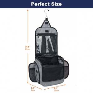 Bolsa de Aseo Colgante Grande con Múltiples Compartimentos, Bolsa de Joyería de Calidad Premium, Organizador de Cosméticos y Artículos de Aseo - Product Image 5