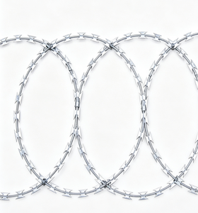 Alambre de púas metálico moderno, resistente a la intemperie, material metálico para construcción, para almacenes, protección de aislamiento exterior - Product Image 1