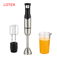 Mixeur plongeant en acier inoxydable avec commande à bouton-poussoir à vitesse variable - Appareil de cuisine multifonctionnel fabriqué en Chine