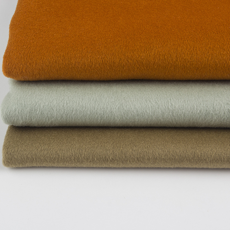 Premium Quality Double Sided 100% Woven Wool Fabric For wool cashmere coat