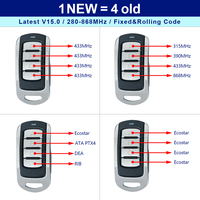 Télécommande universelle 280MHz-868MHz collection de codes multifréquence clone code roulant télécommande de porte de voiture