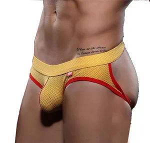 Yx-oem性感男同性恋内裤制造商3D鼓包纯棉氨纶透气无肩带柔软男士丁字裤