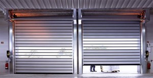 Puerta en espiral enrollable de aluminio de alta velocidad a prueba de viento - Product Image 4