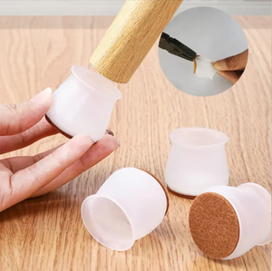 Protezioni per Gambe di Sedie in Silicone Elastico Trasparente, Forme e Dimensioni Personalizzabili - Product Image 5